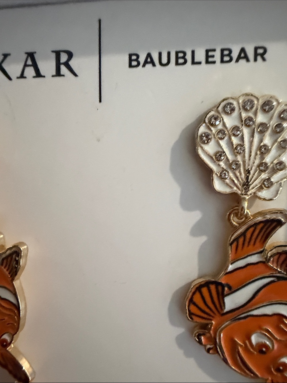 BaubleBar Pixar Orange Nemo Drop Earrings - Picture 2 of 3